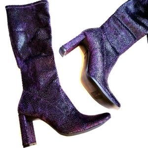 Chinese Laundry Boot 6M Purple Gray Glamorous